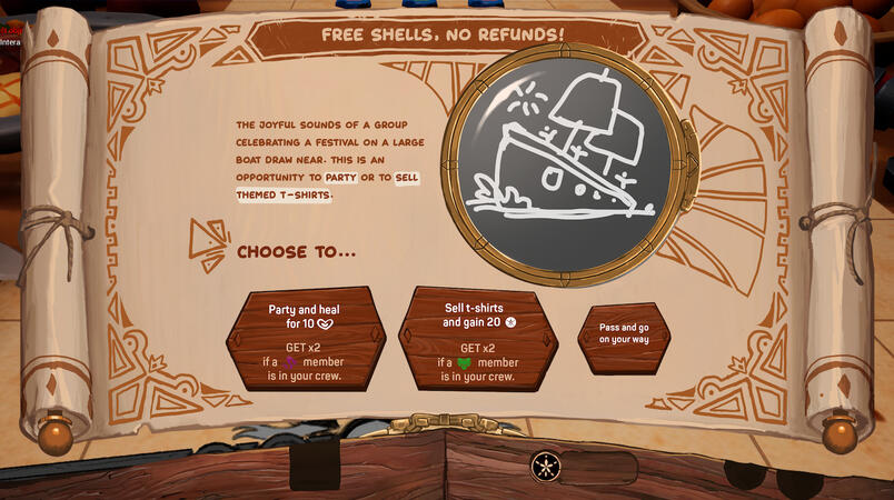 WIP Mockup for Event Screens (Game - Homeward: Kasa)